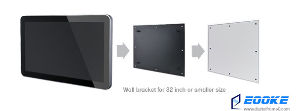 Wall bracket for small sized frame